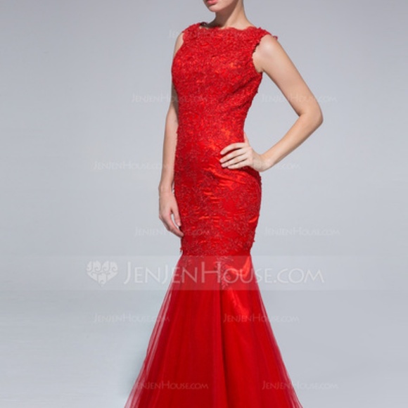 jenjenhouse Dresses & Skirts - Gorgeous Red Mermaid Prom Dress
